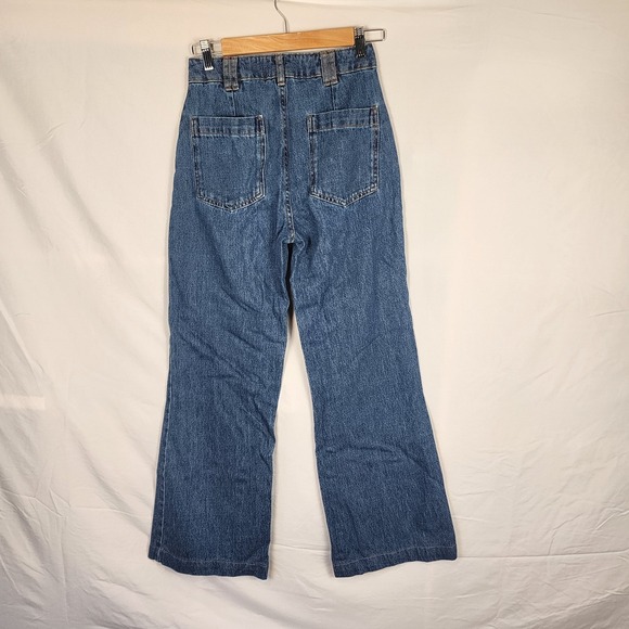 Sezane Blue Flare Jeans - Picture 3 of 8